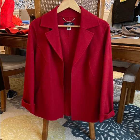 Talbot’s Red Women's Open Front Blazer - Picture 1 of 1